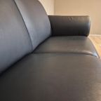 Prominent 2 Zits Bank - Zwart - Leder - Nieuwstaat - Design thumbnail 9