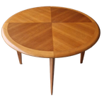 Vintage Ronde Tafel Teakhouten Tafel thumbnail 2