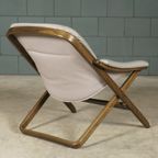 Midcentury Fauteuil Met Hocker – Göte Möbler Nässjö (G-Möbel) – Jaren 80 thumbnail 2