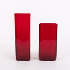 Pair Of Scandinavian Design Vases From Monica Bratt For Reijmyre, Sweden 1950’s thumbnail 2