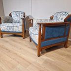 2x Jugendstil - Art Nouveau - Fauteuil - August - Schuitema thumbnail 8