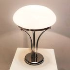 Chrome And Opaline Glass Desk Lamp thumbnail 4