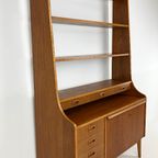 Scandinavisch Vintage Teak Fineren Boekenkast thumbnail 9