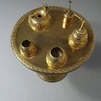 Art Nouveau Brass Smoke Table thumbnail 9