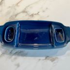 Vintage Hapjes Schaal In Prachtig Diep Blauwe Kleur thumbnail 4