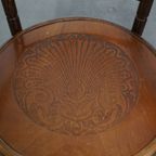 Prachtige Antieke Houten Design Stoel Van Mundus Voor Thonet Met Armleuningen thumbnail 6