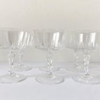 6X Vintage Champagne Coupes / Glazen / Cocktail Kristalglas thumbnail 4