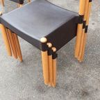 6 Vintage Strax Stoelen, Hartmut Lohmeyer Voor Casala thumbnail 6