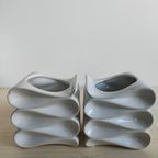Set Bloempot Bijzonder "Wave"Design Wit thumbnail 6