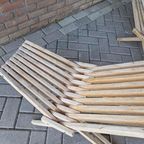 Set 2 Lounge Fauteuils Lattenbank Ligstoelen Tuinstoelen thumbnail 18