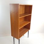 Vintage Deens Boekenkastje Teak Fineer Zwarte Pootjes thumbnail 11
