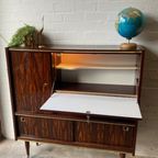 Retro Vintage Mid-century Dressoir,high-board,mid-board,barkast thumbnail 13