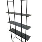 Vintage Staande Rek / Vitrine / Etagere In Chroom thumbnail 3