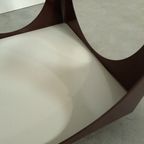 Kubus Space Age Bruine Kunststof Tafel thumbnail 10