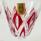 Set Vintage Vmc France Reims Champagne Glazen Harlequin 1960’s Nieuw thumbnail 3