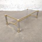 Vintage Chroom & Messing Salontafel thumbnail 2