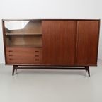 Vintage Teak Fineer Highboard 69253 thumbnail 5