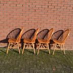 Spijlenstoelen Set Van 4 Scandinavisch Pijnboomhout thumbnail 8
