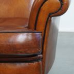 Sierlijke En Ruime Schapenleren Oorfauteuil Met Warme Kleuren thumbnail 12