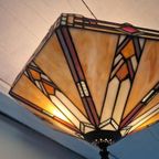Tifanny Stijl Vintage Zeshoekige Plafondlamp Art Deco thumbnail 6
