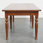 Grote Robuuste En Tijdloze Antieke Engelse Eettafel Gemaakt Van Eikenhout thumbnail 8
