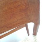 5 Vintage Teakhouten Stoelen Nieuw Gestoffeerd Teddy Deens thumbnail 9