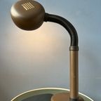 Bruine Space Age Bureaulamp Met Verstelbare Arm thumbnail 3