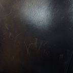 Stijlvolle, Unieke En Subtiele Zwart/ Grijze Clubfauteuil Gemaakt Van Schapenleer thumbnail 12