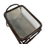 Vintage Rotan Bijzettafel / Sidetable / Plantentafel thumbnail 4