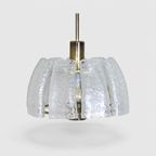Vintage Hanglamp Doria - Jaren '70, Iceglass thumbnail 3