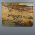 Schilderij Met Oud Hollands Heide Landschap thumbnail 2