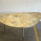 Vintage Tripod Tegel Coffee Tafel / Salontafel thumbnail 7