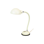 Vintage Bureaulamp Wit Industrieel Flexibel Metaal Lamp 43Cm thumbnail 6