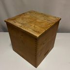 Grenen Houten Kruk Of Bak Jaren 60 70 thumbnail 9