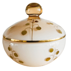 De Rupel Lichtroze Goud Glas Sieradendoosje 1950’s thumbnail 2
