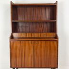 Scandinavisch Vintage Teak Fineren Secretaire thumbnail 12