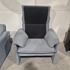 2 X Bora Bora Leolux Fauteuil Grijsblauwe Stof thumbnail 13