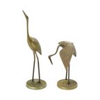 Vintage Koppel Messing Kraanvogels Hollywood Regency Design 31cm thumbnail 7