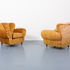 Pair Of Lounge Chairs / Set Fauteuils / Fauteuil From Arredementi Borsani, 1940’S Italy thumbnail 4