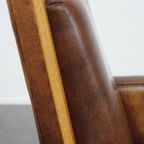 Comfortabele Schapenleren Art Deco Design Fauteuil Met Een Luxe Uitstraling thumbnail 6