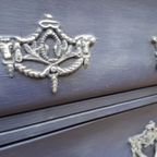 Ladekast - Buikkastje - Blauw Met Zilveren Details thumbnail 7