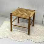 Hout/Touw Krukje Stoeltje Kruk Jaren 80 thumbnail 3