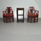 French Chinois Altar Chairs And Side Table thumbnail 2