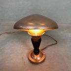 Art Deco Mushroom Tafellamp – Messing thumbnail 4