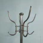 Vintage Tripod Industriële Metalen Chroom Kapstok thumbnail 5