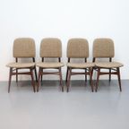 Set Van 4 Vintage Stoelen Milaan Louis Van Teeffelen thumbnail 13