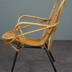 Zeer Zeldzame Dutch Design Rotan Fauteuil, 1960 thumbnail 6