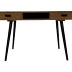 Vintage Bureau Werkplek Compact Jaren 70 Plak Fineer thumbnail 22