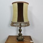 Vintage Messing Schemerlamp, Tafellamp, Lamp thumbnail 3