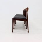 Set Of 4 Solid Rosewood Dining Chairs Danish Design 1960S thumbnail 6